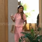 Taleen’s pink tee and track pants on The Real Housewives of Dubai