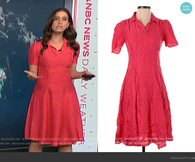 Tara Jarmon Dress worn by Angie Lassman on NBC News Daily