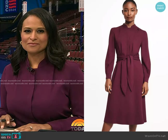 The Fold Remington Dress worn by Kristen Welker on Today