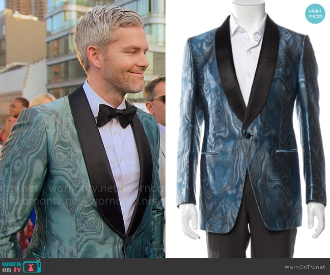 Tom Ford Silk Jacket worn by Ryan Serhant on Owning Manhattan