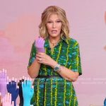 Tory Johnson’s green tie dye shirtdress on Good Morning America