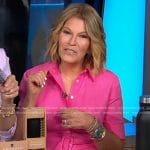 Tory’s pink belted shirtdress on Good Morning America