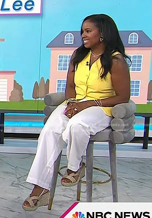 Tricia Lee's platform sandals on Today