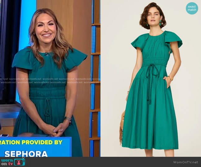 Ulla Johnson Darlene Dress worn by Lori Bergamotto on Good Morning America