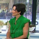 Valerie Bauerlein’s green ruffle top on Today