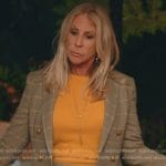 Vicki’s plaid blazer and skirt on The Real Housewives of Orange County