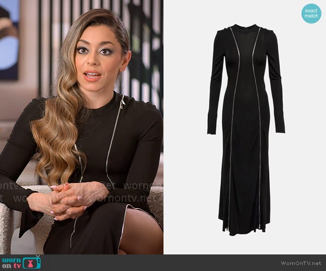 Victoria Beckham Zip-embellished maxi dress worn by Jade Shenker on Owning Manhattan