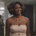 Viv’s strapless mixed media dress on Bel-Air