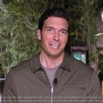 Will Reeve’s khaki jacket on Good Morning America