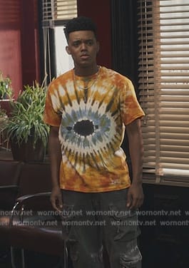 Will's eye tie-dye print tee on Bel-Air