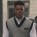 Will’s black knit vest on Bel-Air