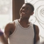 Zaire’s gray ribbed tank on Bel-Air