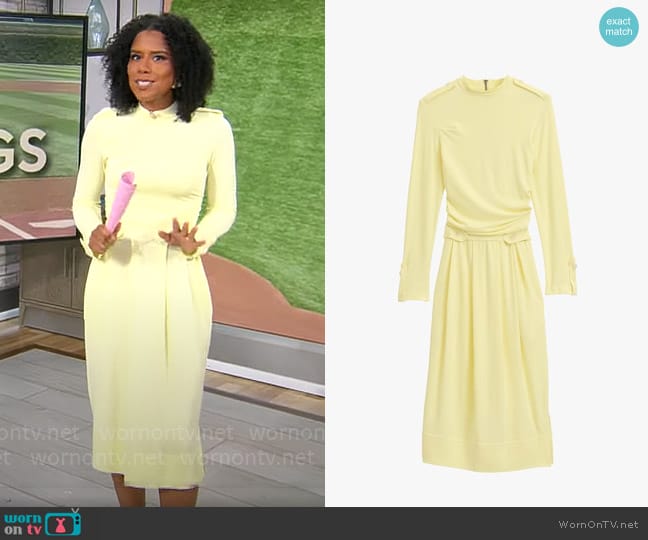 Zara Drss Tght 12 worn by Adriana Diaz on CBS Mornings