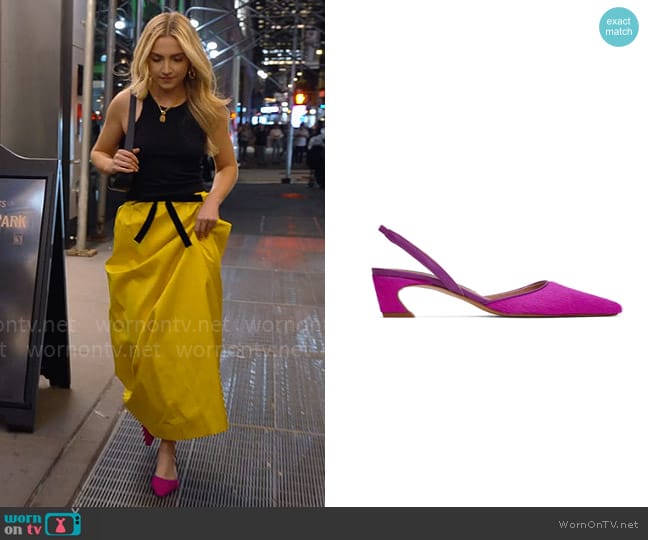 Acne Studios Slingback Pumps worn by Savannah Gowarty on Owning Manhattan