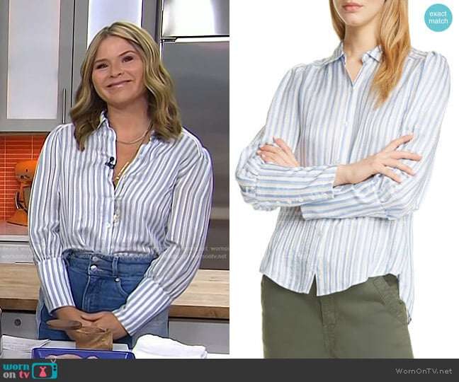 Veronica Beard Ally Blouse worn by Jenna Bush Hager on Today