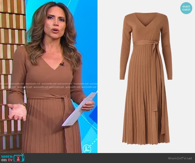 Area Stars Riley Knit Dress worn by Rhiannon Ally on Good Morning America