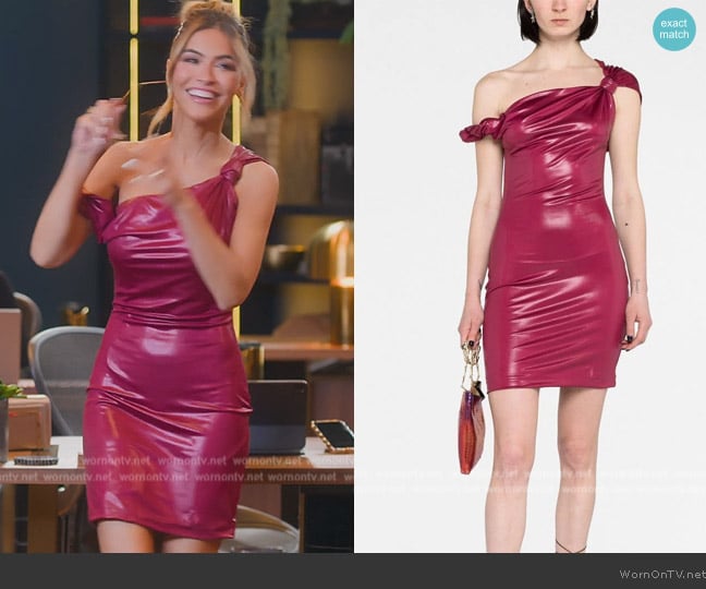 The Attico The Cassie Mini Dress worn by Chrishell Stause on Selling Sunset