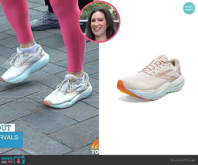 Brooks Glycerin 21 Neutral Running Shoe worn by Stephanie Mansour on Today