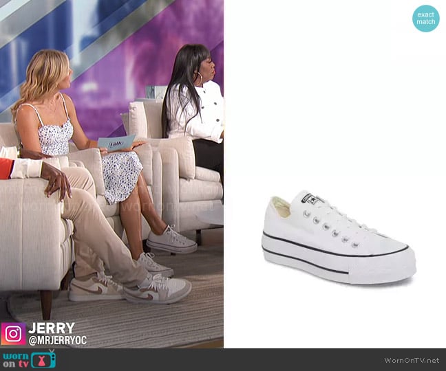 Converse Chuck Taylor® All Star® Platform Sneaker worn by Amanda Kloots on The Talk