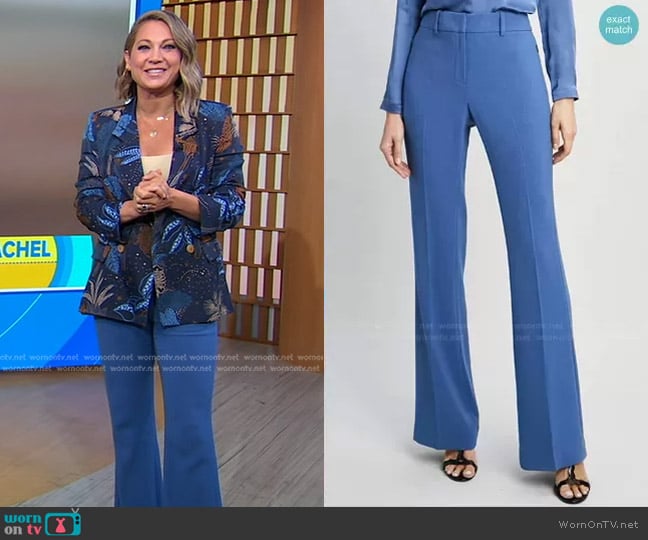 Elie Tahari Fit & Flare Pants worn by Ginger Zee on Good Morning America