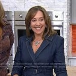 Elizabeth Heiskell’s belted denim dress on Today