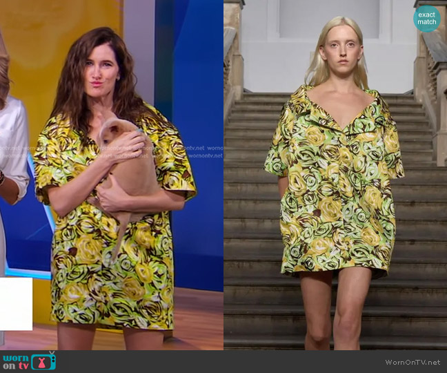 Emilia Wickstead SS 2024 Collection worn by Kathryn Hahn on Good Morning America