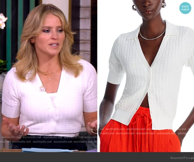 Essentiel Antwerp Knit Polo Top worn by Sara Haines on The View