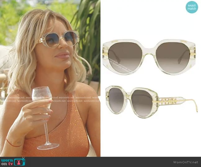 Fendi FE40083U Suglasses worn by Caroline Stanbury (Caroline Stanbury) on The Real Housewives of Dubai