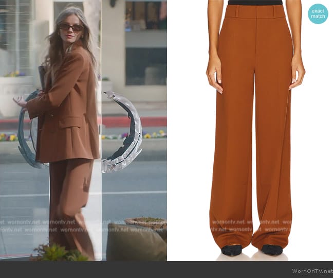 Frame Relaxed Trouser worn by Alanna Gold on Selling Sunset