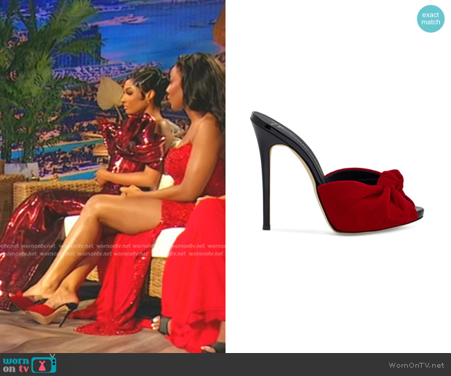 Caroline’s heel sandals on The Real Housewives of Dubai