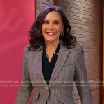 Gretchen Whitmer’s grey plaid blazer on Sherri