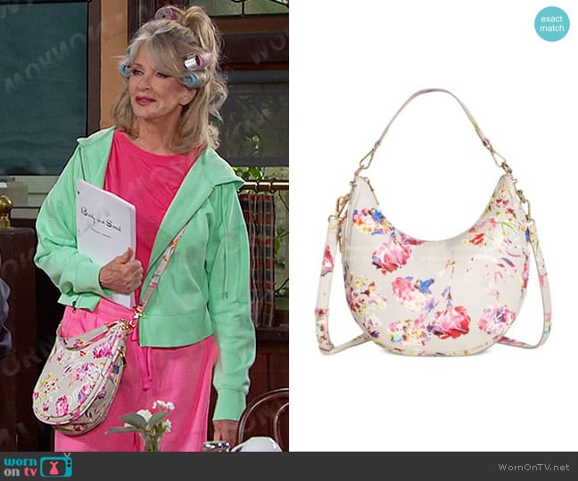 I.N.C. International Concepts Kolleene Medium Crossbody worn by Hattie Adams (Deidre Hall) on Days of our Lives