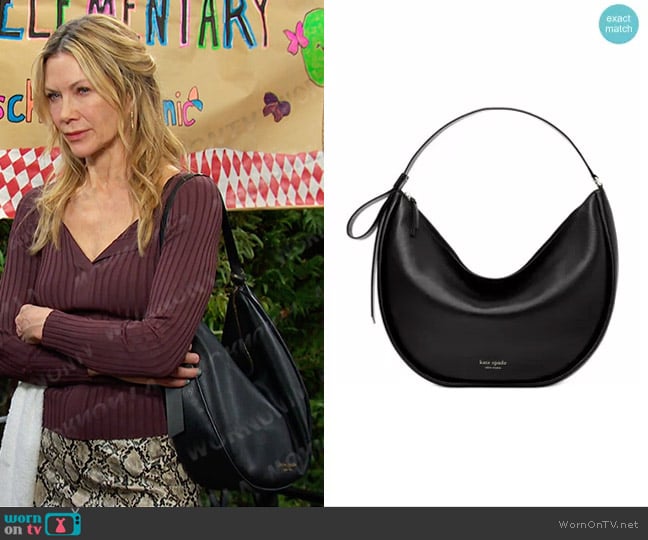 Kate Spade Smile Leather Shoulder Bag worn by Kristen DiMera (Stacy Haiduk) on Days of our Lives