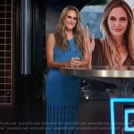 Keltie’s blue laser cut fringe dress on E! News