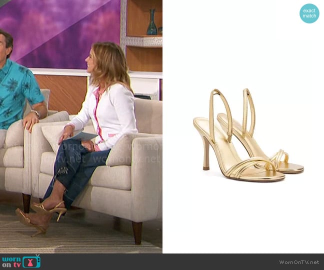 Larroudé Annie Sandals worn by Natalie Morales on The Talk