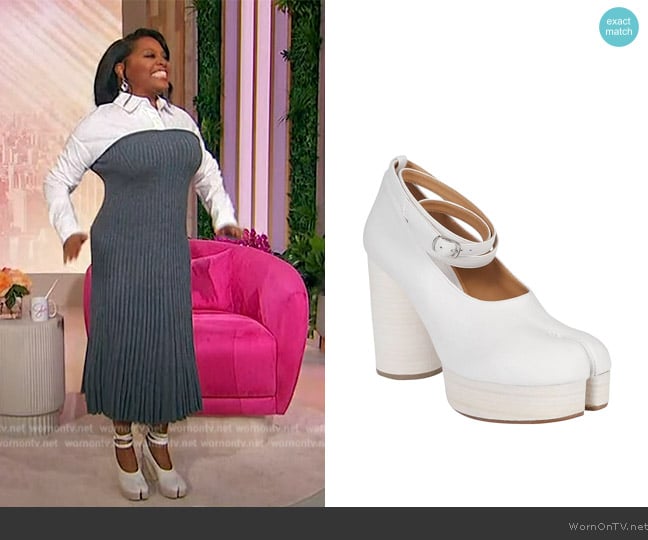 Maison Margiela Chunky Platform Pumps worn by Sherri Shepherd on Sherri