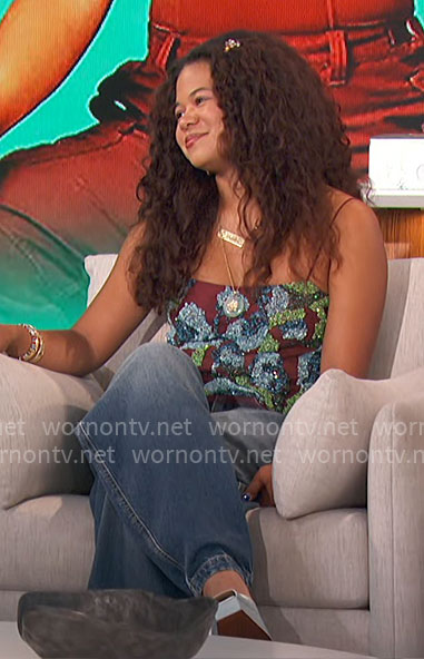 Maile Masako Brady’s embellished cami on The Talk