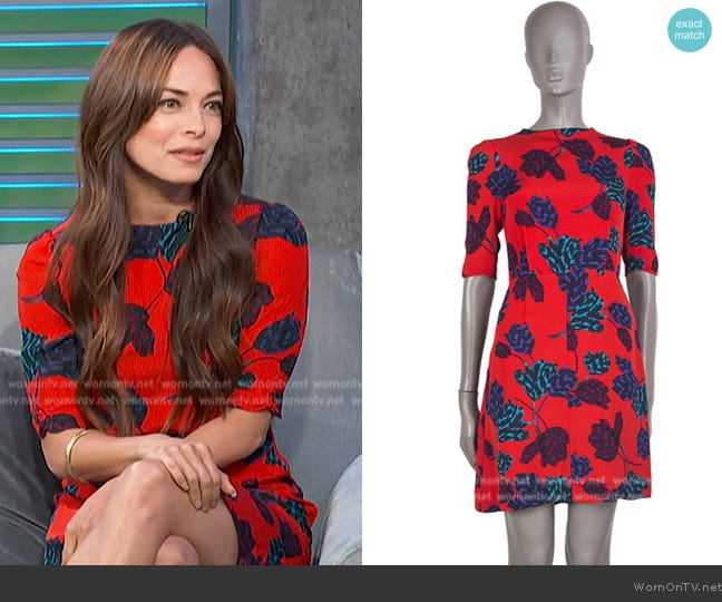 Marc by Marc Jacobs Mareika Tulip Sleeve Dress worn by Kristin Kreuk on Access Hollywood