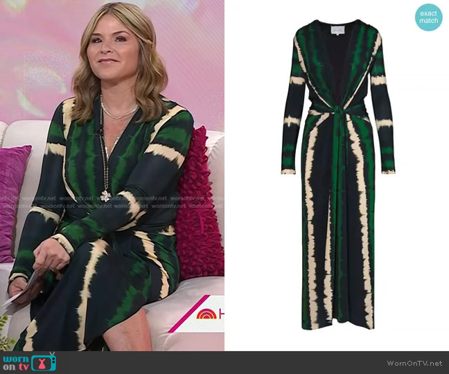 Johanna Ortiz Mito De Selva Ankle Dress worn by Jenna Bush Hager on Today