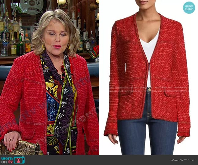 Nic + Zoe Up Tempo Tweed Jacket worn by Bonnie Lockhart (Judi Evans) on Days of our Lives