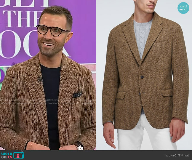 Polo Ralph Lauren Single-breasted Wool-blend Blazer worn by Preston Konrad on Today