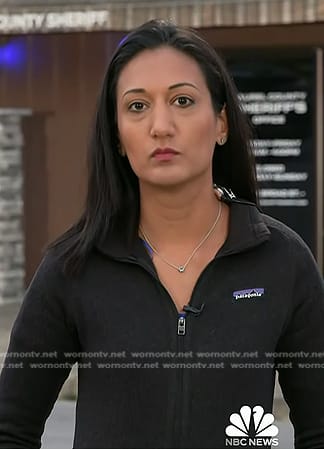 Priya Sridhar’s black fleece jacket on Today