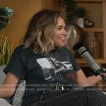 Rachel Platten’s dark grey graphic print tee on Today