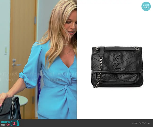 Saint Laurent Baby Niki Bag worn by Jessica Taylor on Owning Manhattan