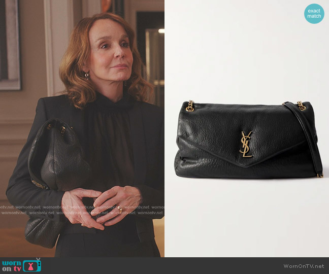 Saint Laurent Calypso Large Bag worn by Sylvie (Philippine Leroy-Beaulieu) on Emily in Paris