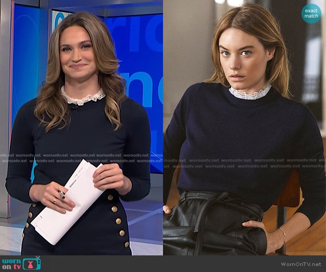 Sezane Sezane Eduardo Jumper worn by Ellison Barber on NBC News Daily