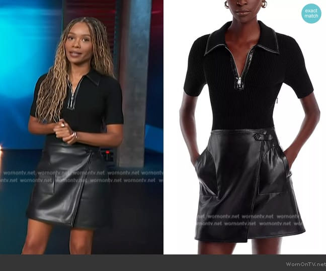 Simkhai Ettalyn Mini Dress worn by Zuri Hall on Access Hollywood