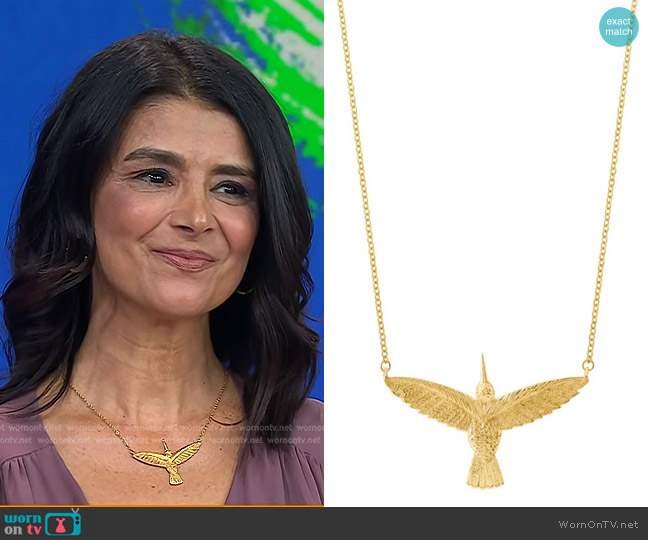 Sophie Simone Designs  Large Huitzilin Necklace worn by Ana Flores on Today