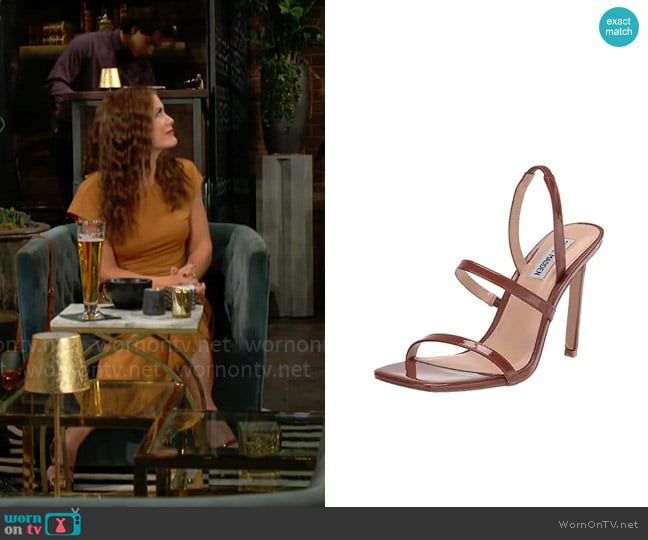 Steve Madden Gracey Sandal worn by Chelsea Lawson (Melissa Claire Egan) on The Young and the Restless