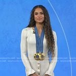 Sydney McLaughlin-Levrone’s ribbed button front dress on Today